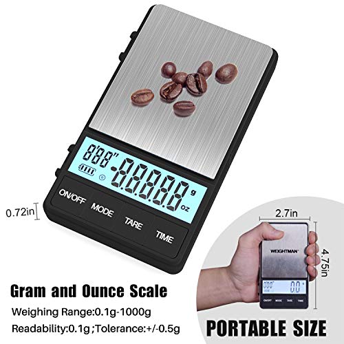 When choosing a small coffee scale with timer, it is important to consider the capacity, accuracy, and measurement units. Many scales offer a capacity of up to 2kg, with accuracy down to 0.1g. Some may also allow for measuring in different units such as grams, ounces, or pounds.