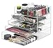 Whitmor 5 Tier Extra-Large Cosmetic Organizer and Jewelry Storage Display Case - Easy Clean Acrylic