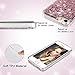 Maxdara Case for iPhone SE 5S 5 Case Glitter Girls Liquid Bling Sparkle Luxury Gifts Pretty Fashion Phone Case for iPhone 5 5S SE (Rosegold)