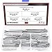 DYWISHKEY 160PCS 304 Stainless Steel Cotter Pin Assortment Kit