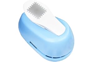 Fenteer Postage Stamp Border Paper Punch 3.2x2x2.1 Inches Multifunctional for DIY Photo Card Making Accessories Easy, Blue