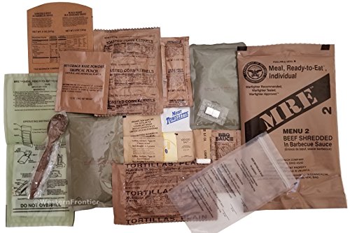 MRE 2019 Inspection Date Case, 12 Meals with 2019 Inspection Date, 2016 Pack Date. Military Surplus Meal Ready to Eat. (A-Case)