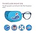 Astropic 4Pcs Eye Patches for Kids Girls Boys Eye Patch for Glasses Medical Patches for Adults Children with Lazy Eye Amblyopia Strabismus and After Eye Surgery (Right Eye, Blue)