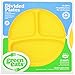 Green Eats 2 Pack Divided Plates, Yellow