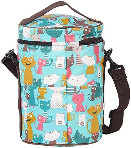 Cooler Bag Storage Bag Picnic Bag Tote Bag Portable Insulation Bag Lunch Bag Gripesack with Zipper for Lunch-box Shopping Bag Reusable Cylinder Big Capacity