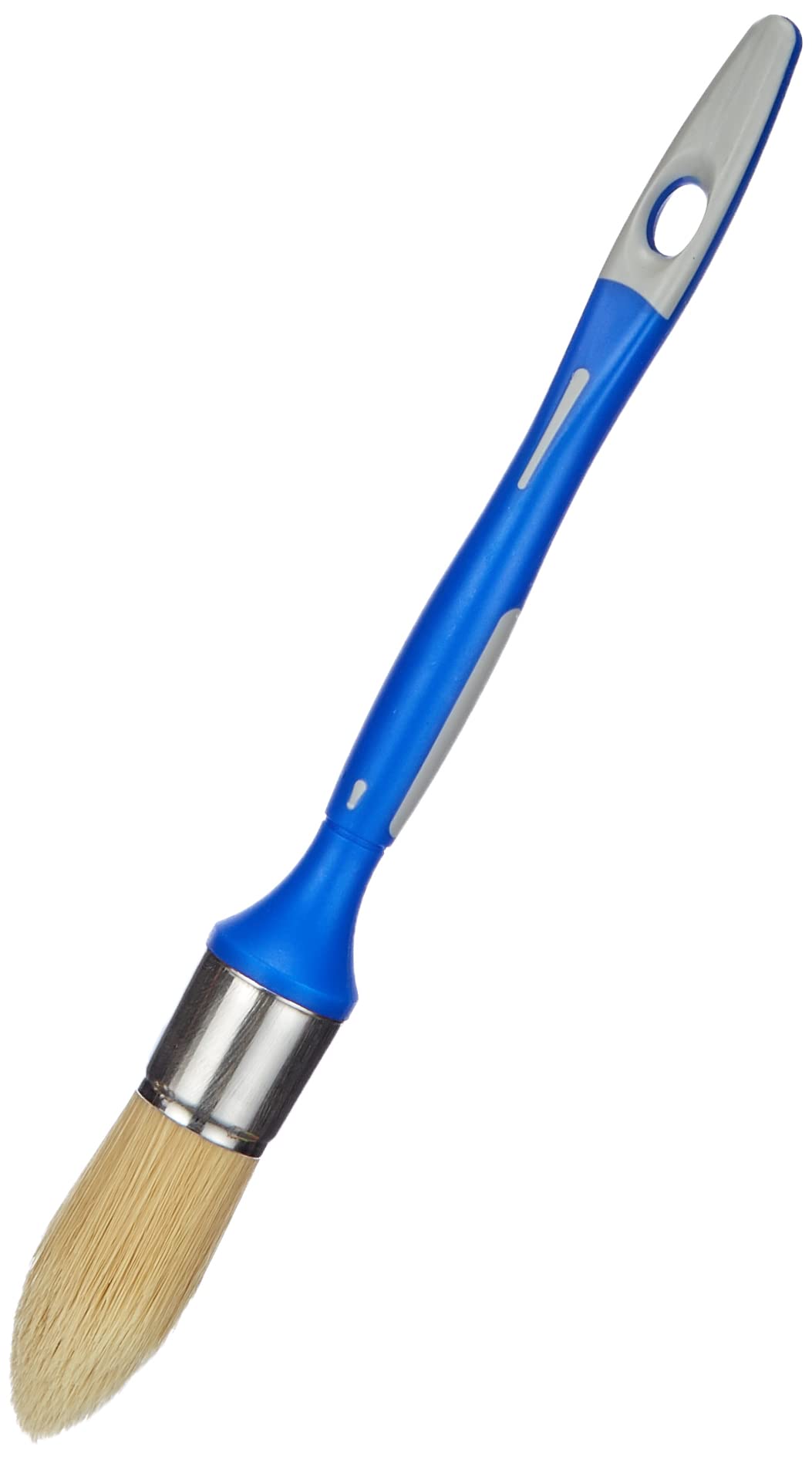 SAVY Round Brush to repaint bi-Material matt Paint, Velvet, Satin n°4 - ø 25 mm, Blue