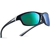 B.N.U.S Corning glass lenses polarized sunglasses for men and women UV400 Protection for Fishing Cycling Driving Italy made
