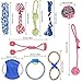 Rope Dog Toy, Legendog 10 Pack Dog Rope Toy Dog Chew Toys Dog Toys Set Cotton Rope Dog Toys Rope Chew Toys for Dogs