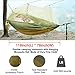 Trekassy 118”x 78” Portable Double Camping Hammock with Removable Mosquito Bug Net, Rain Fly and Tree Straps for Indoor, Outdoor, Backpacking, Travel, Beach, Hiking