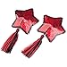 Ayliss Women's Sexy Nipple Cover Sequin Tassels Star Exotic Pasties Lingerie