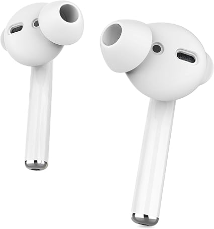 Amazon Ahastyle イヤホン用イヤーピース ズレ解消 音質向上 シリコン収納ケース付き Sサイズ2ペア と Lサイズ2ペア 白 Ahastyle イヤーピース