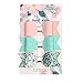 Baby Girl Hair Clips, Bows Barrettes Fully Lined Alligator Clip Hair Accessories for Girls (H-9pack Pink& Red& Golden& Watermelon Red& Blue& Brown& Green&turmeric&grass Green)