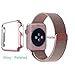 Hovisi Super Thin PC Plating Protective Bumper For Apple Watch Case 42mm (Rose Gold)