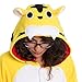 Silver Lilly Adult Pajamas - Plush One Piece Cosplay Tiger Animal Costume (L)