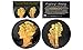 BLACK RUTHENIUM 2-Sided 1916-1945 Original AU MERCURY SILVER DIME Coin 24K Gold