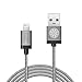 iOrange-E Apple Certified Braided USB Charging Cable for iPhone 6/6S Plus/5S/5C/5, iPod 5, Nano 7, iPad 4/Mini 2/ Air - 10 Feet (3 Meter) - Grey