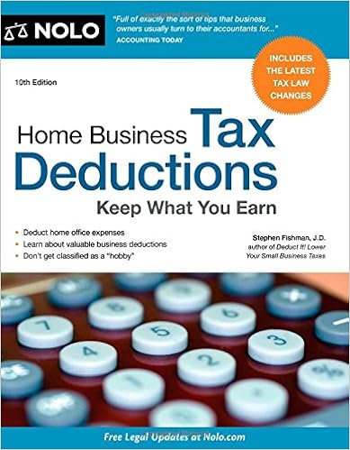 Home Business Tax Deductions: Keep What You Earn: Fishman, Stephen:  9781413319354: Amazon.com: Books