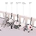 SHILOH Baby Crib Stroller Carseat Decoration 5PCS White & Black (Zoo Animals)