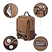 S-ZONE One Strap Sling Canvas Cross Body 13-inch Laptop Messenger Bag Travel Shoulder Backpack Coffee