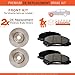 Max Brakes OE Series Rotors w/Ceramic Pads Front Premium Brake Kit KT008041 [Fits 2006 - 2011 Honda Civic DX LX EX]