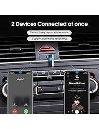 Mpow BH051 Bluetooth 5.0 Receptor, 3D Surround estéreo Bluetooth Adaptador de audio con chip QCC3003 para música de alta fidelidad