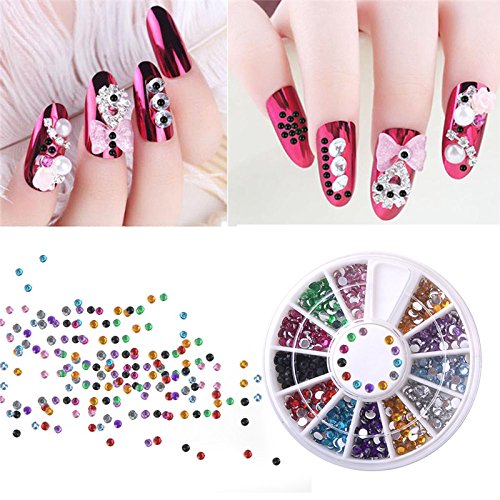 Yimart Pack of 20,Nail Art and Gel Acrylic Drawing Painting Brush Set with Dotting Pen Tools (B)