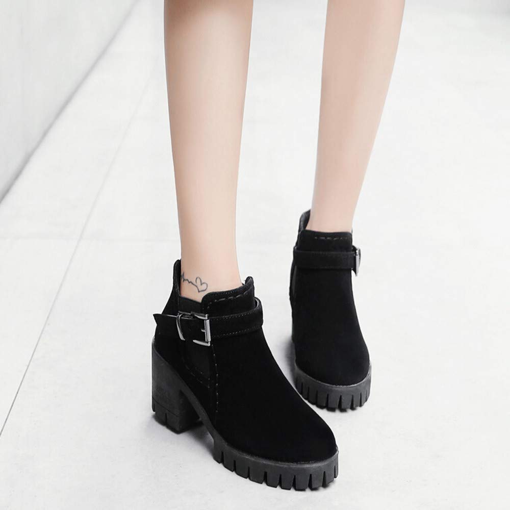 Aire libre y deportes LianMengMVP Botas de Mujer de Moda LMMVP Talón