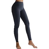 RUNNING GIRL No Front Seam Leggings for Women 25" Inseam, High Waisted Seamless Buttery Soft Yoga Pants