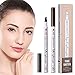 2 Pcs Tattoo Eyebrow Pen LINTEC, Waterproof Microblading Eyebrow Tattoo Pencil with a Micro Fork Tip Applicator Creates Natural Looking Brow
