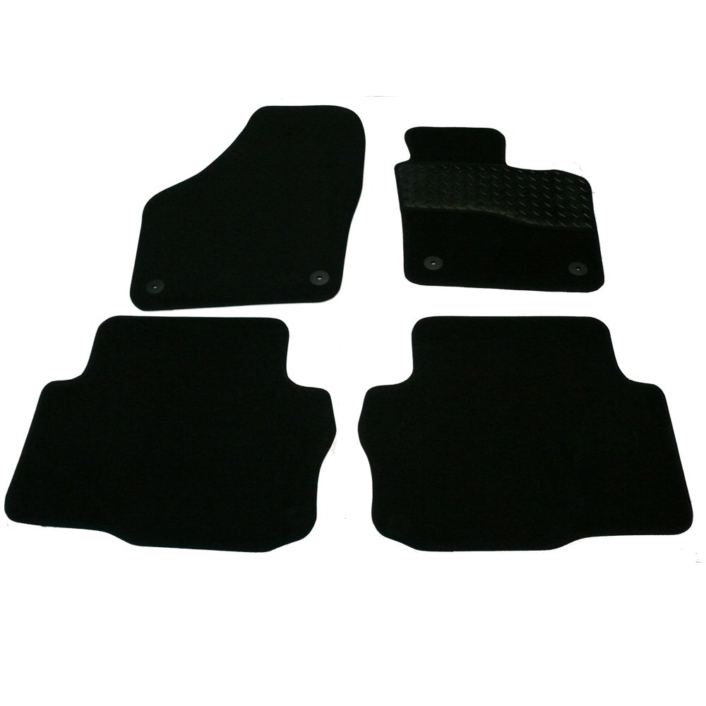 Sakura Mat Set Seat Alhambra Carpet with Rubber Heelpad 2010 Onwards - Black