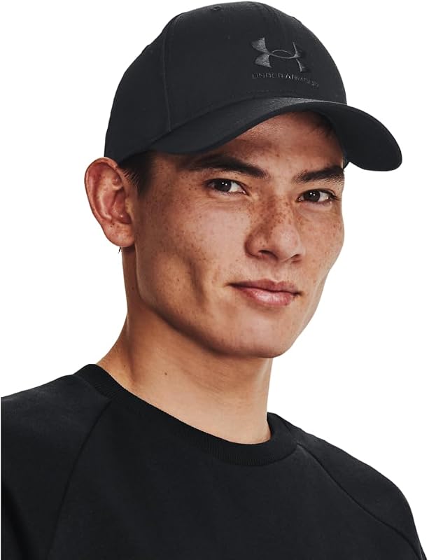 Uomo Berretto da Baseball Regolabile con Chiusura di Marca, Black/Black, One Size