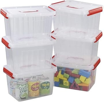 small plastic tote with handle