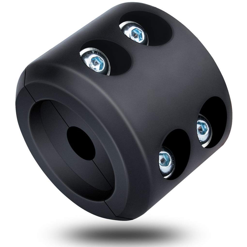 QUATILY Rubber Winch Cable Hook Stopper for ATV UTV,Black Heavy Duty Line Saver with Allen Wrench (BLACK)