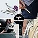 Metal Reusable Straws Stainless Steel Collapsible Travel Straws with Case Portable Telescopic Drinking Straw with Keychain and Cleaning Brush,Silicone Tips,Felt Bag,2 pack