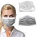 CTKcom Breathe Healthy Disposable Earloop Masks Medical Surgical Four Layer Activated Carbon Filter Face Masks (100 Pcs)