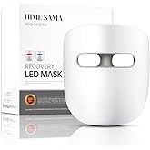 HIME SAMA Led Face Mask, FSA,HSA Eligible, Red Light Mask, Miracle MAX | Infrared, Red &amp; Blue Light Mask for Skin Care, Wrinkle Reduction, Wireless Face Mask.