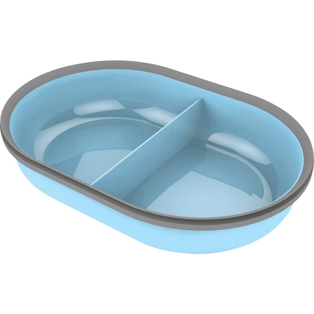 SureFeed Sure Petcare Split Pet Bowl with Integrated Seal, Compatible with Sure Petcare Microchip Pet Feeder with Sealed Lid, Works for Wet and Dry Food, Keeps Food Fresh, Blue