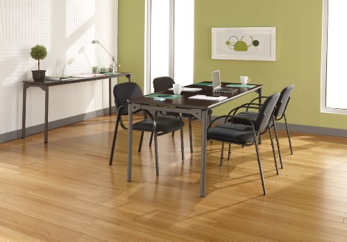 Iceberg ICE65824 Maxx Legroom Melamine Laminate Folding Table, 72" Length x 30" Width x 29-1/2" Height, Walnut