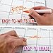 Smart Planner Dry Erase Vertical Weekly Magnet Board with Free Dry Erase Marker by White Background | Magnetic Family Calendar Weekly Planner + Pen