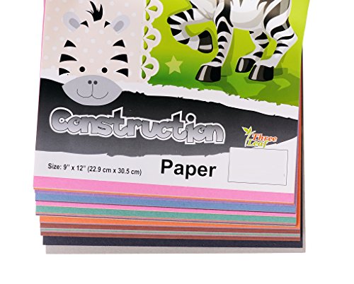 Construction Paper Books, 9x12-Inch, 8 Colors, 32-Sheets per Book from Northland Wholesale. (4-Pack)