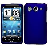 Blue Durable Protective Rubberized Crystal Hard Case Cover for AT&T Wireless HTC Inspire 4G Android Smart Phone