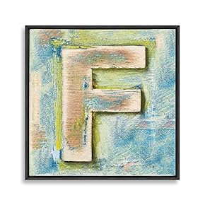 signwin Framed Canvas Wall Art Alphabet Canvas Prints...