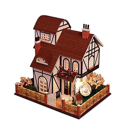 Amazon Com September Handmade Grand Villa Wood Doll House With