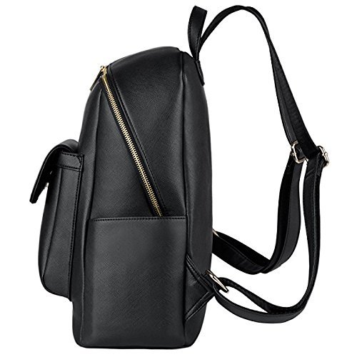 glory fashion stylish girls school bag college bag casual backpack black (c1-1)