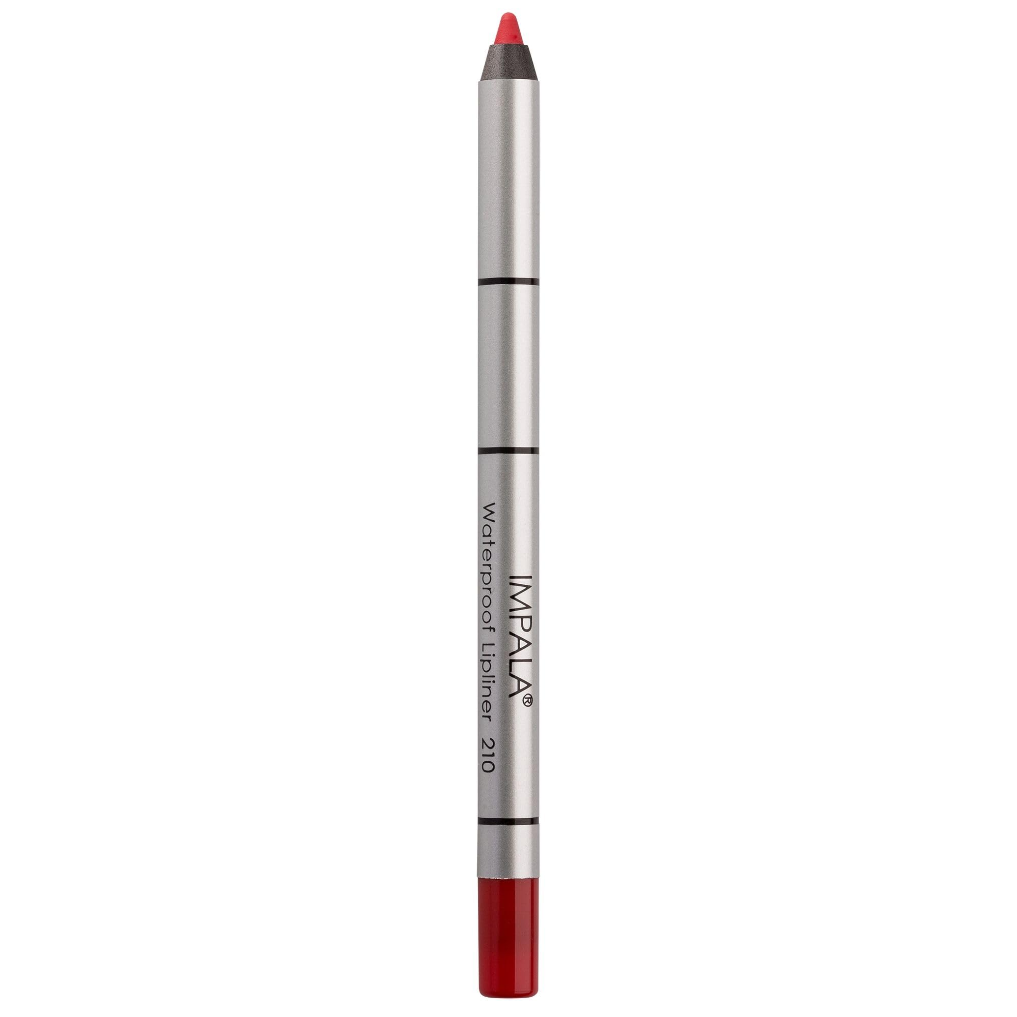 IMPALA | Creamy Waterproof Lip Pencil Ruby Red Color 210 | Permanent Lip Liner | Waterproof Lip Pencil | Long-lasting Lip Liner | Volumizing Effect