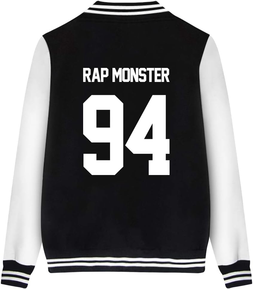 HAIZIVS Fashion Printed Unisex Baseball Jacket Kpop BTS Fans Suga Jin Jimin Jung Kook J-Jope V Rap Monster
