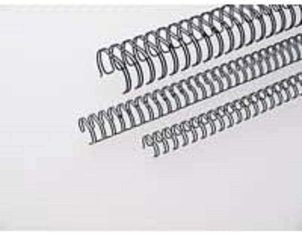 Renz 311270134 12.7 mm Ring Wire Cut Element - Black. 3:1 Pitch. A4. 100 Wires per Box.