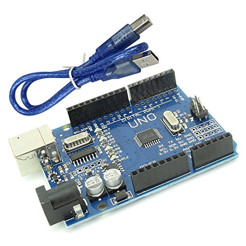 Optimus Electric 5pcs UNO R3 Micro Controller Board Compatible with Arduino with ATmega328P and CH340 Development Board for Arduino IDE with USB Cable by