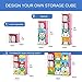 KOUSI Toy Organizer Toy Storage Portable Toy Organizers for Kids Children Toy Organizers and Storage Multifuncation Cube Storage Shelf Cabinet Bookcase Bookshelf, Capacious & Study,Pink, 9 Cubes