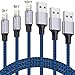 Fast Charging Nylon Braided USB Charger Cable (Blue)